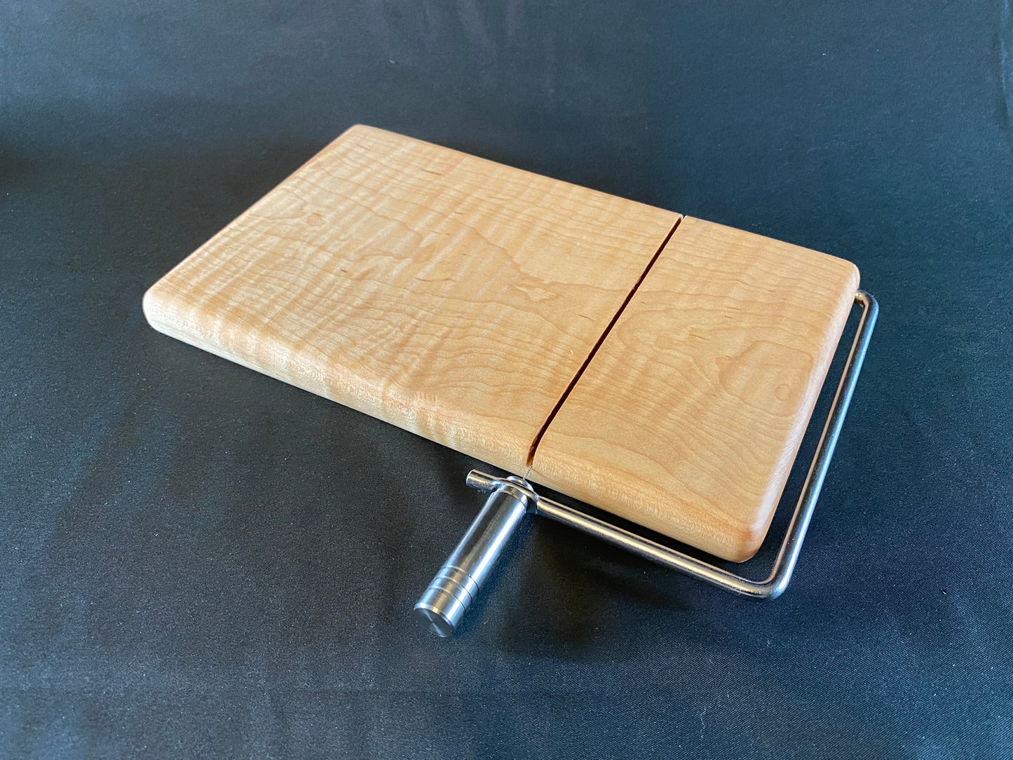 Super Curly Maple Cheese Board Slicer Edge Grain Cutting Board